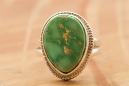 Genuine Emerald Valley Turquoise Sterling Silver Ring